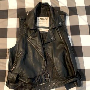 Faux Leather Vest